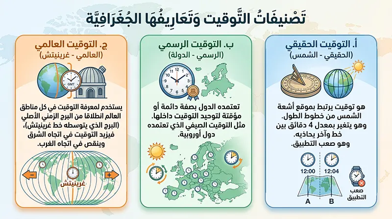 تصنيفات التوقيت