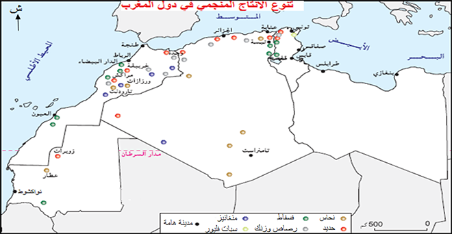 خريطة تضاريس المغرب العربي خريطة تضاريس المغرب العربي